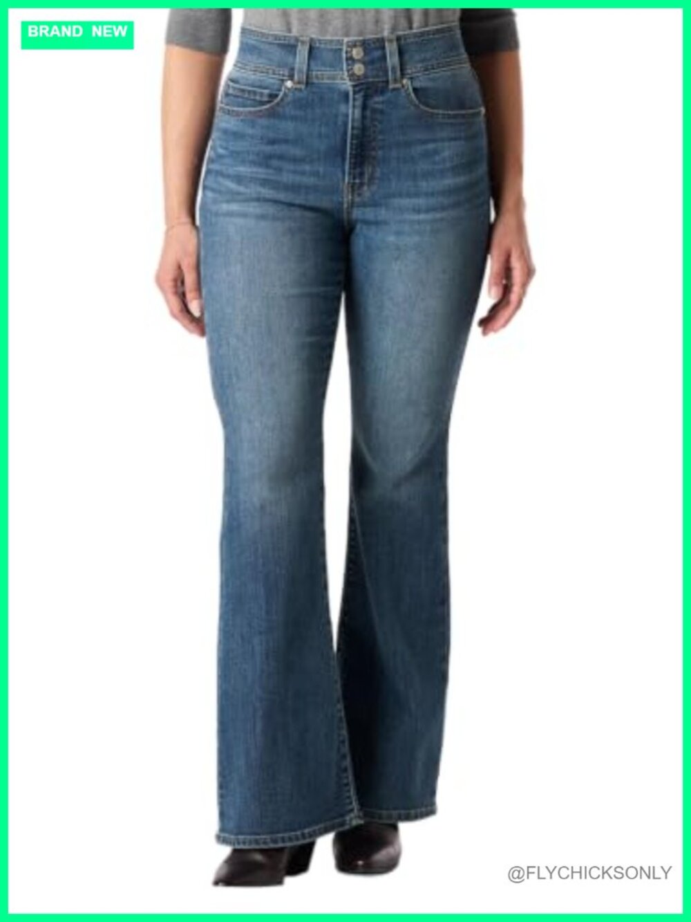 High Rise Flare Jeans Heritage Regular Fit Women's